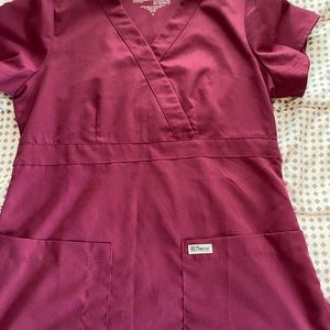 Grey's Anatomy Scrubs Women's Modern Fit Mock Wrap